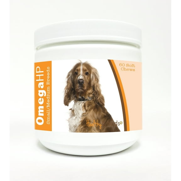 Healthy Breeds English Cocker Spaniel Omega HP Fatty Acid Skin and Coat Support Soft Chews