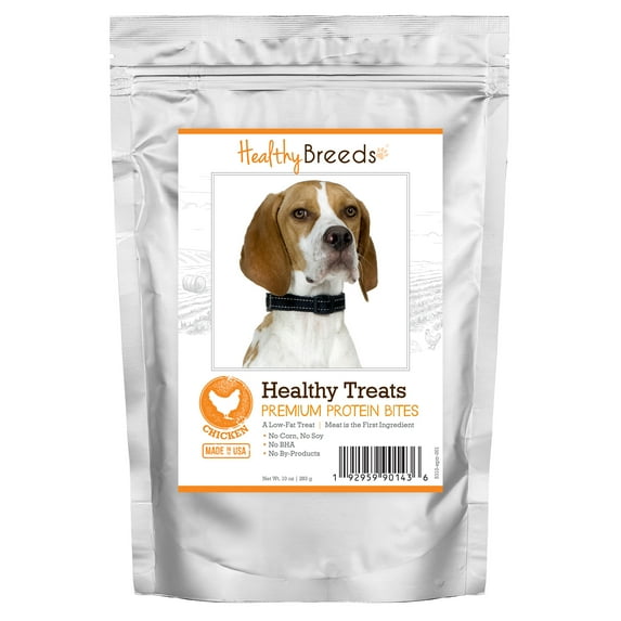 Healthy Breeds English Pointer Healthy Treats Premium Protein Bites Chicken Dog Treats 10 oz
