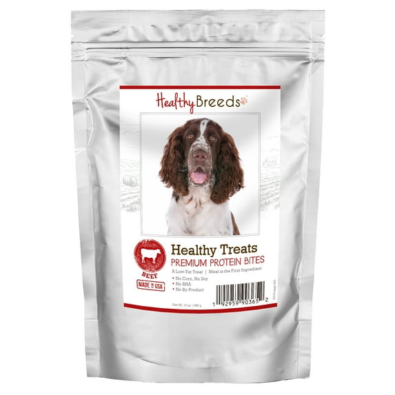 Healthy Breeds English Springer Spaniel Healthy Treats Premium Protein Bites Beef 10 oz