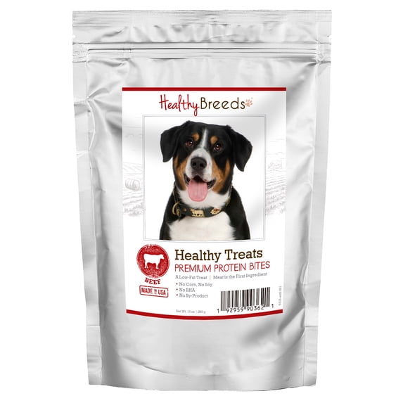 Healthy Breeds Entlebucher Mountain Dog Healthy Treats Premium Protein Bites Beef 10 oz