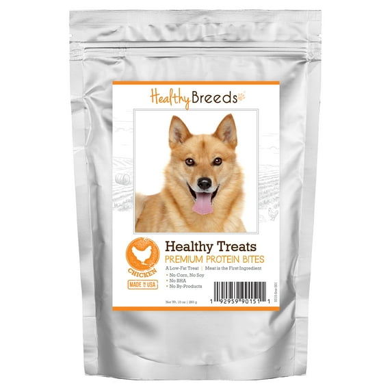 Healthy Breeds Finnish Spitz Healthy Treats Premium Protein Bites Chicken Dog Treats 10 oz