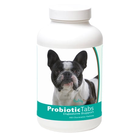Healthy Breeds French Bulldog Probiotic and Digestive Support for Dogs 60 Count