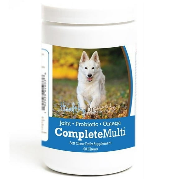 Healthy Breeds German Shepherd All in One Multivitamin Soft Chew 90 Count German Shepherd, White