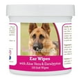 thumbnail image 1 of Healthy Breeds 192959823790 German Shepherd Ear Cleaning Wipes with Aloe & Eucalyptus for Dogs - 100 Count, 1 of 1