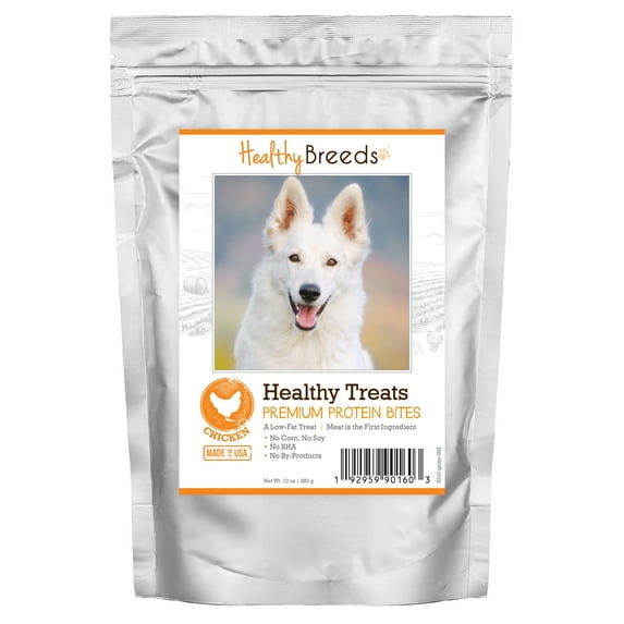 Healthy Breeds German Shepherd Healthy Treats Premium Protein Bites Chicken Dog Treats 10 oz