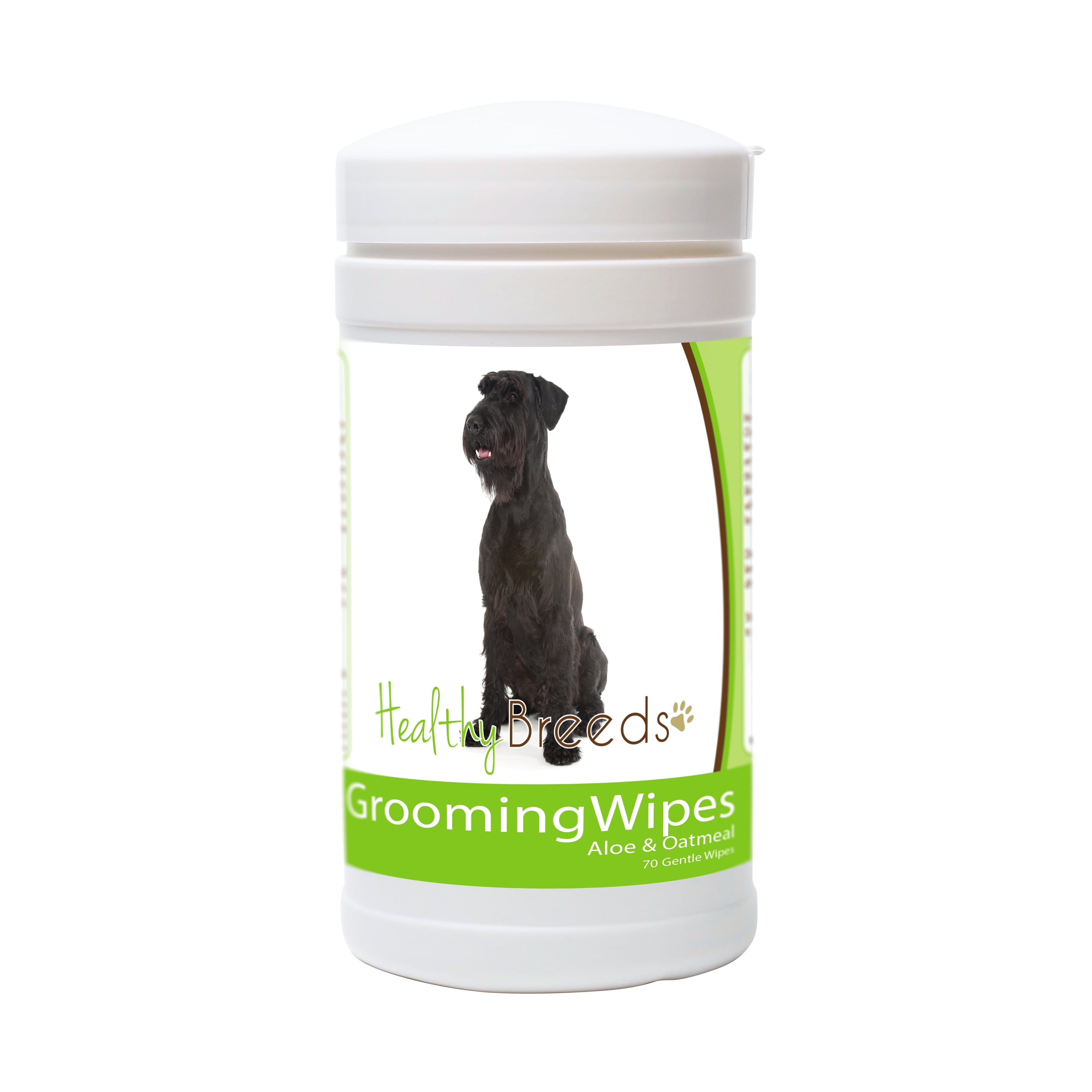 Healthy Breeds Giant Schnauzer Grooming Wipes 70 Count