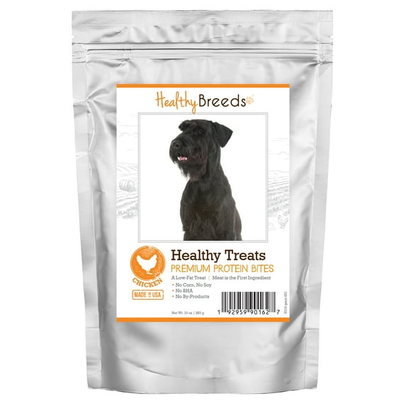 Healthy Breeds Giant Schnauzer Healthy Treats Premium Protein Bites Chicken Dog Treats 10 oz