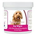 thumbnail image 1 of Healthy Breeds 192959823745 Goldendoodle Ear Cleaning Wipes with Aloe & Eucalyptus for Dogs - 100 Count, 1 of 1