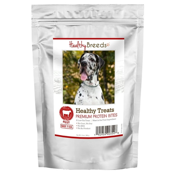 Healthy Breeds Great Dane Healthy Treats Premium Protein Bites Beef 10 oz