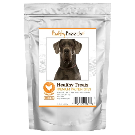 Healthy Breeds Great Dane Healthy Treats Premium Protein Bites Chicken Dog Treats 10 oz