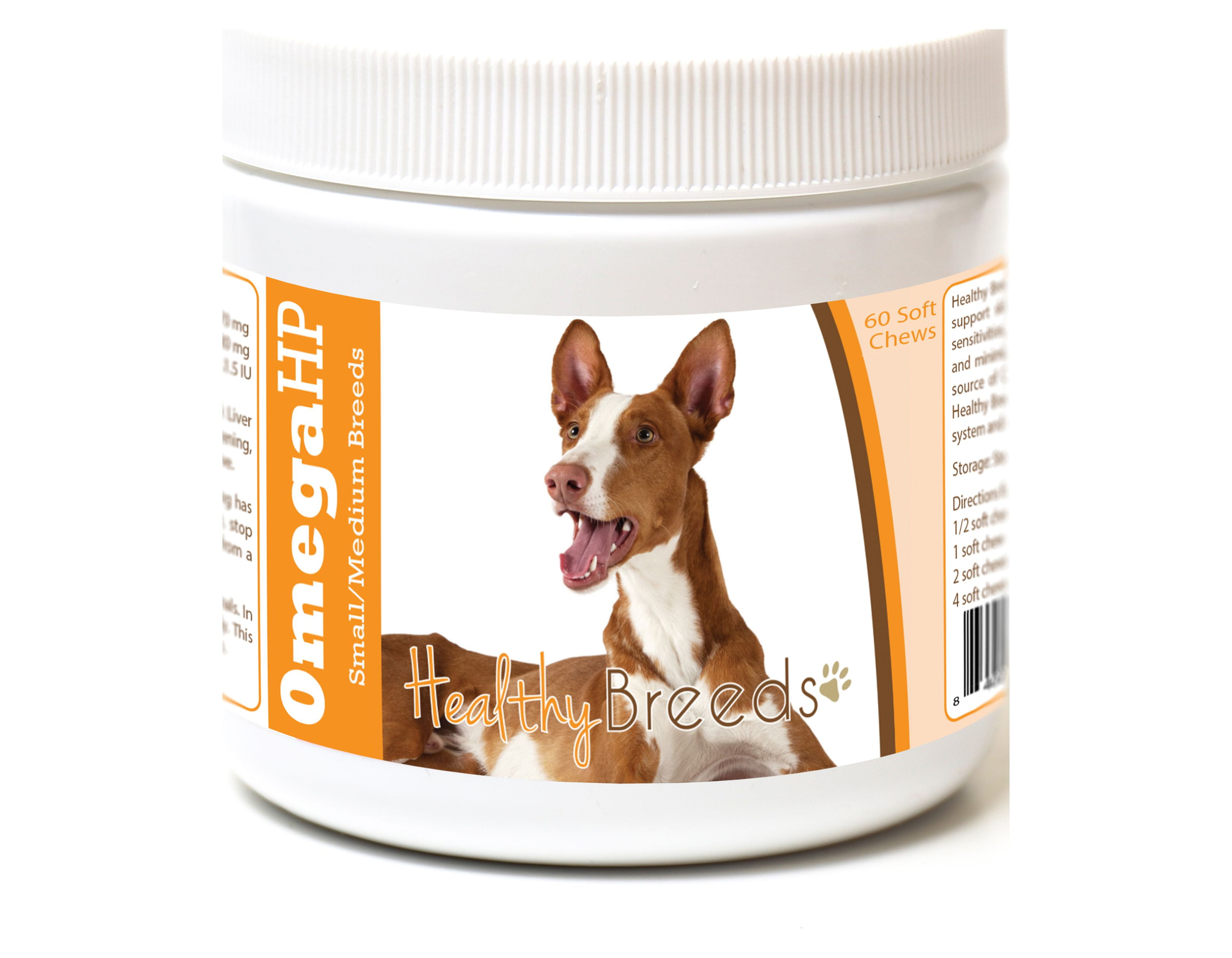 Healthy Breeds Ibizan Hound Omega HP Fatty Acid Skin and Coat Support Soft Chews
