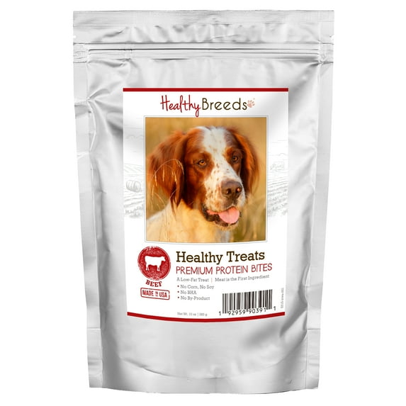 Healthy Breeds Irish Red and White Setter Healthy Treats Premium Protein Bites Beef 10 oz