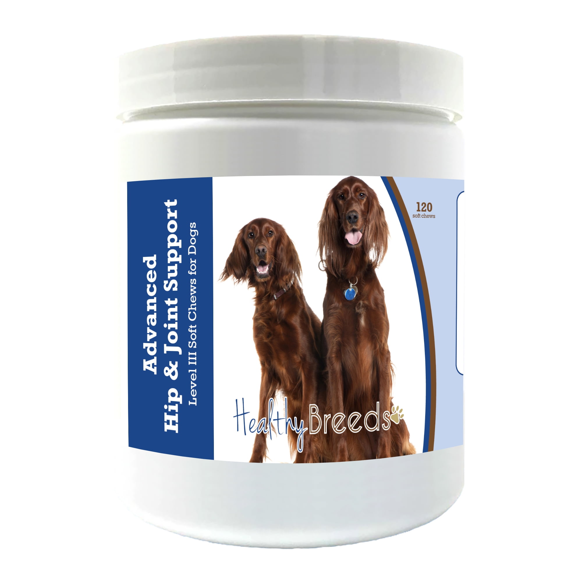 Healthy Breeds Irish Setter Advanced Hip & Joint Support Level III Soft Chews for Dogs 120 Count
