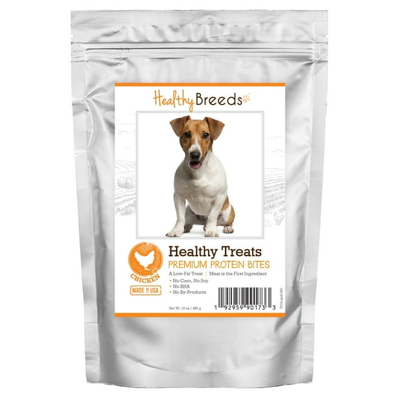 Healthy Breeds Jack Russell Terrier Healthy Treats Premium Protein Bites Chicken Dog Treats 10 oz