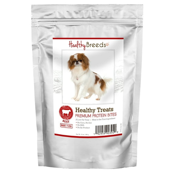 Healthy Breeds Japanese Chin Healthy Treats Premium Protein Bites Beef 10 oz