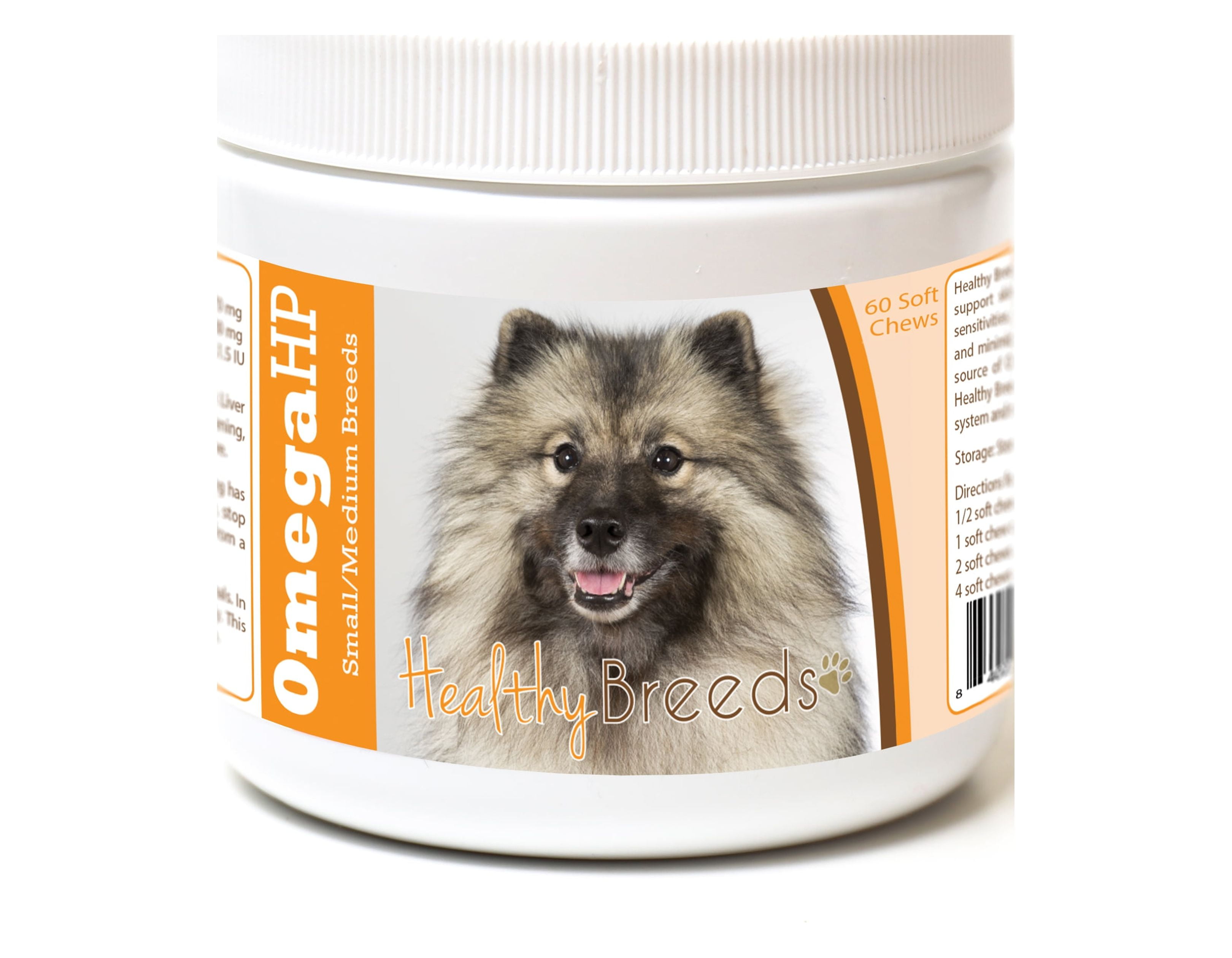 Healthy Breeds Keeshonden Omega HP Fatty Acid Skin and Coat Support Soft Chews