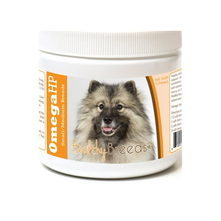 Healthy Breeds Keeshonden Omega HP Fatty Acid Skin and Coat Support Soft Chews