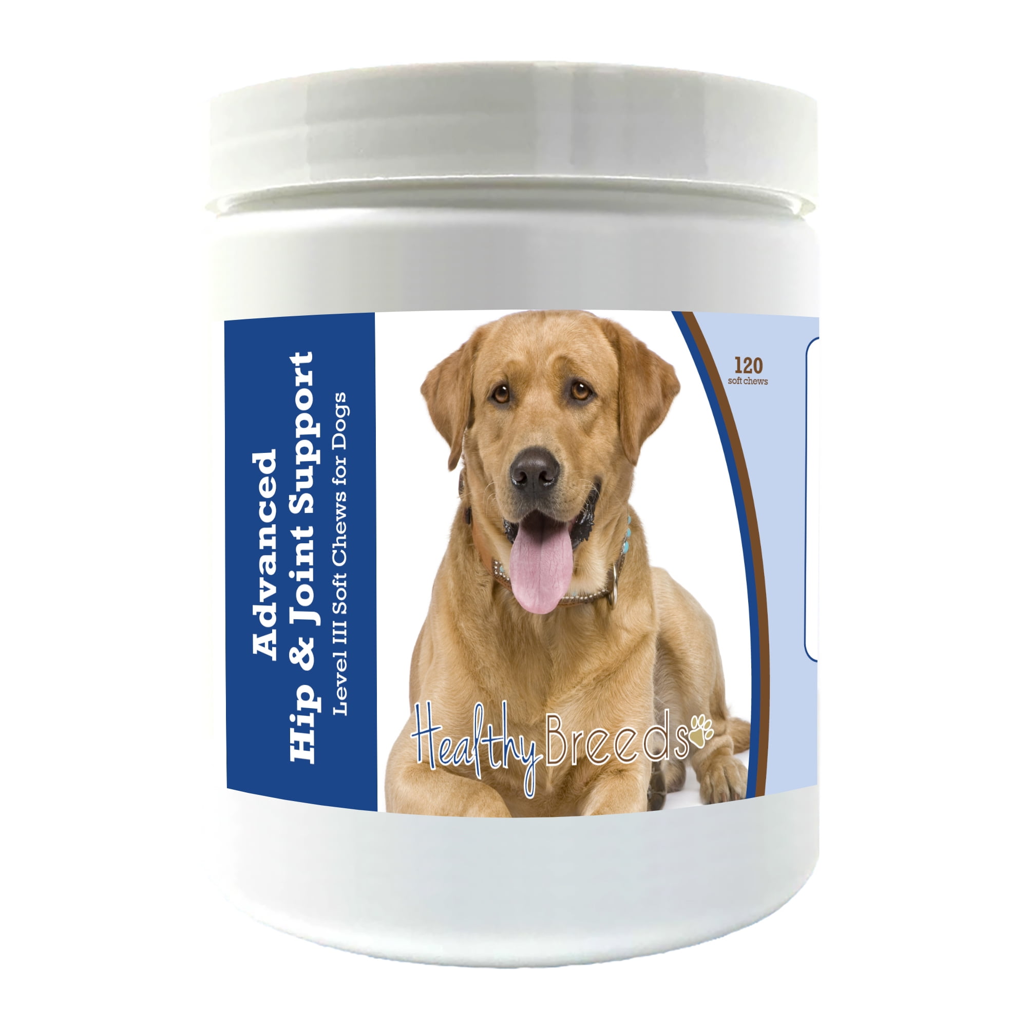 Healthy Breeds Labrador Retriever Advanced Hip & Joint Support Level III Soft Chews for Dogs 120 Count