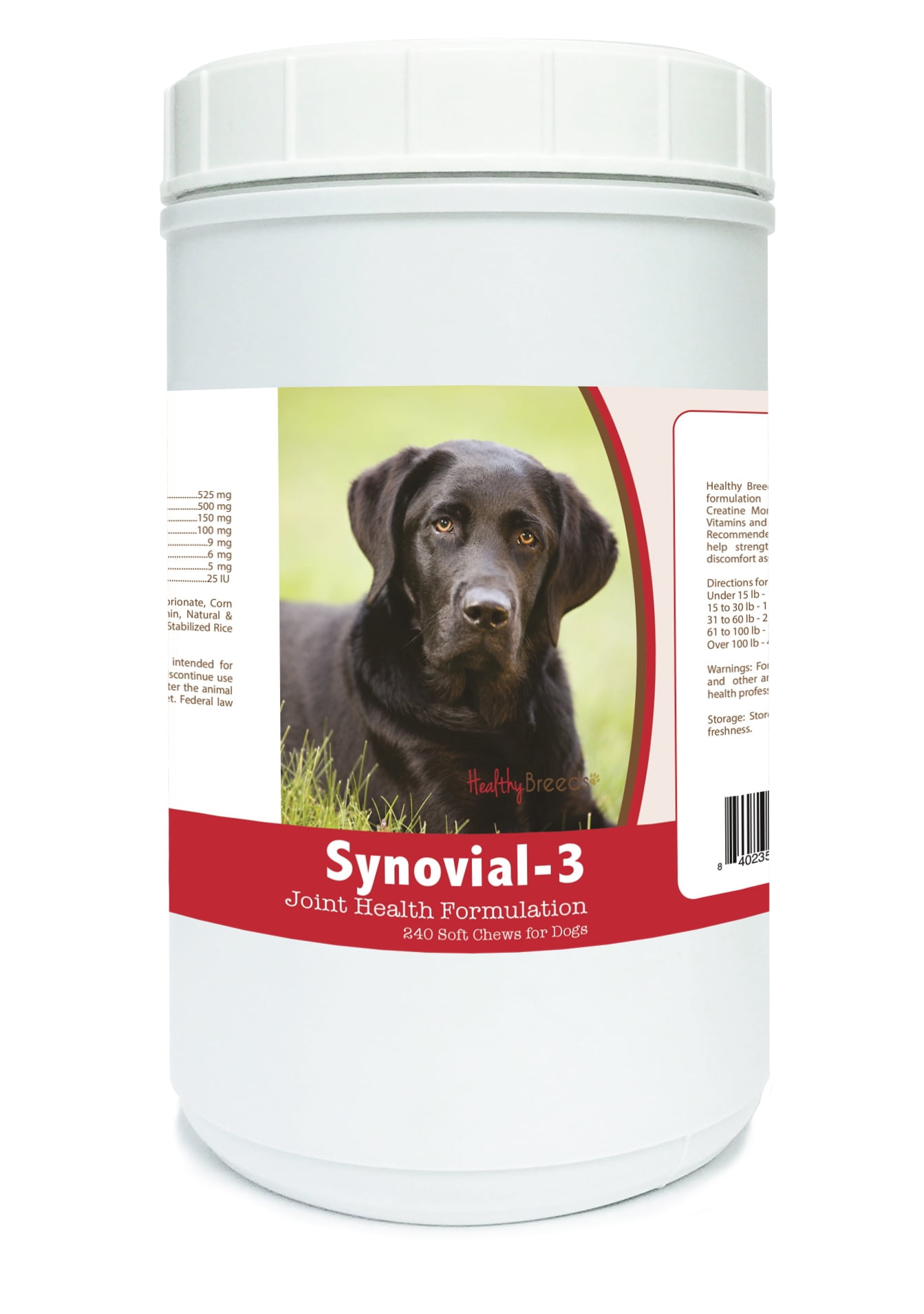 Synovial-3 Joint Health Soft Chews for Dogs, 240 Count