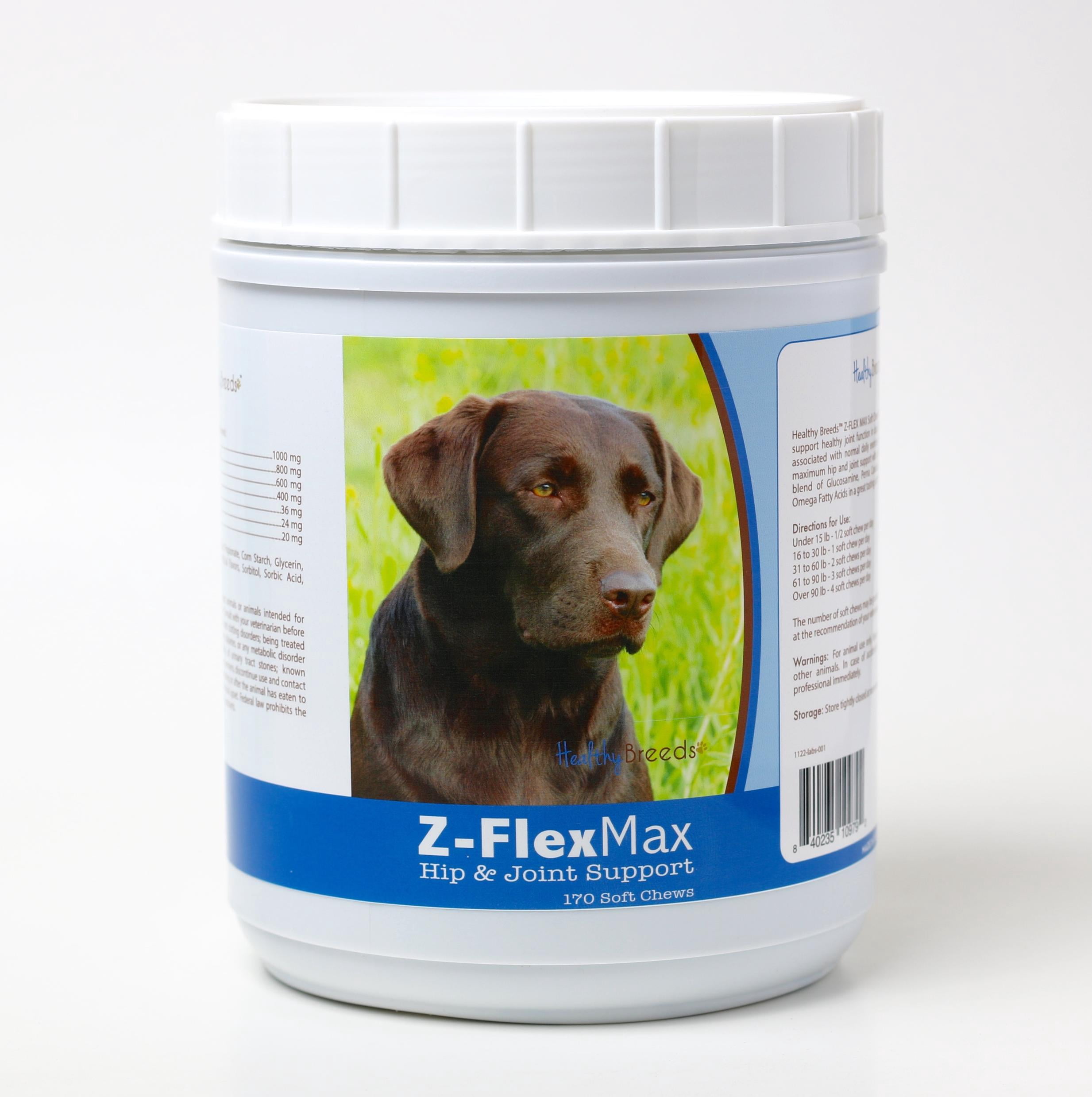 Healthy Breeds Labrador Retriever Z-Flex Max Hip & Joint Soft Chews 170 Count