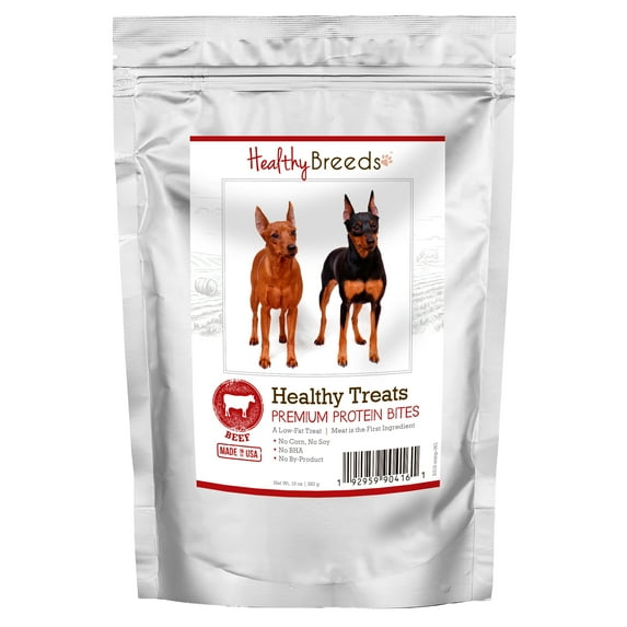 Healthy Breeds Miniature Pinscher Healthy Treats Premium Protein Bites Beef 10 oz