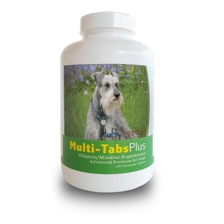 Healthy Breeds Miniature Schnauzer Multi-Tabs Plus Chewable Tablets, 180 Count
