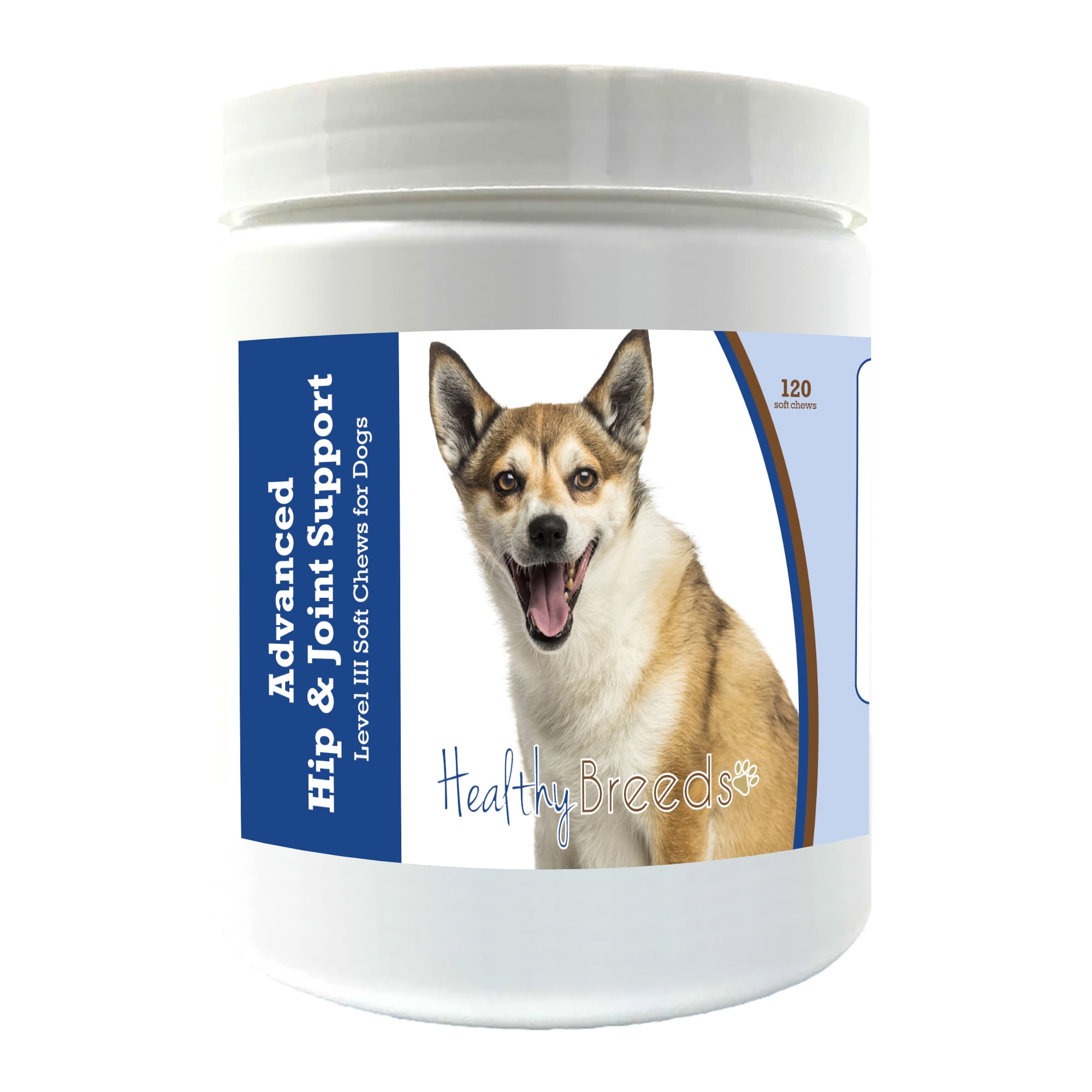 Healthy Breeds Norwegian Lundehund Advanced Hip & Joint Support Level III Soft Chews for Dogs 120 Count