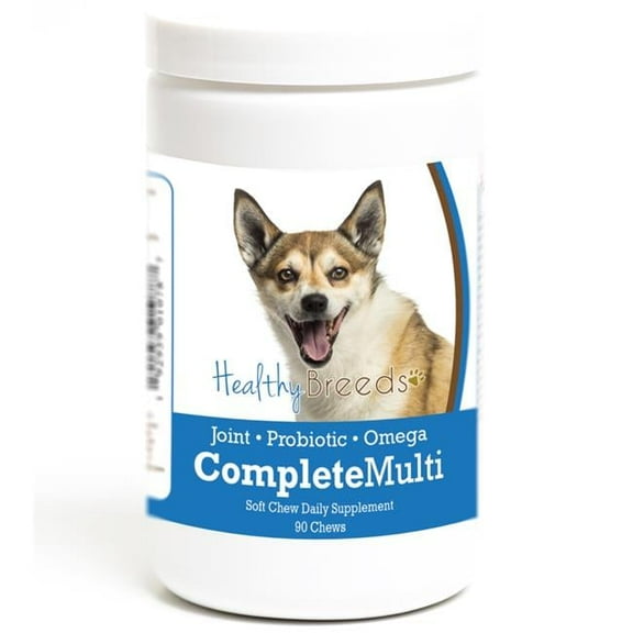Healthy Breeds 192959010787 Norwegian Lundehund all in one Multivitamin Soft Chew - 90 Count