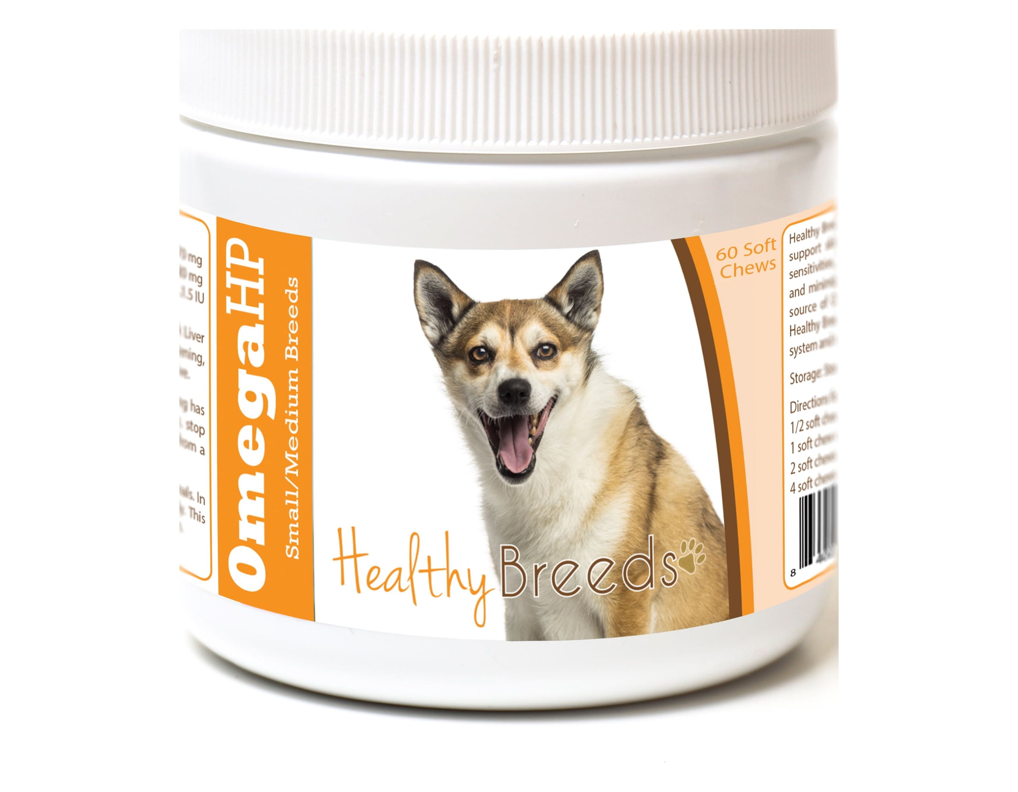 Healthy Breeds Norwegian Lundehund Omega HP Fatty Acid Skin and Coat Support Soft Chews