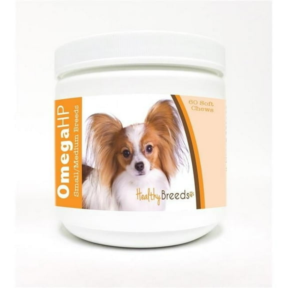 Healthy Breeds Papillon Omega HP Fatty Acid Skin and Coat Support Soft Chews