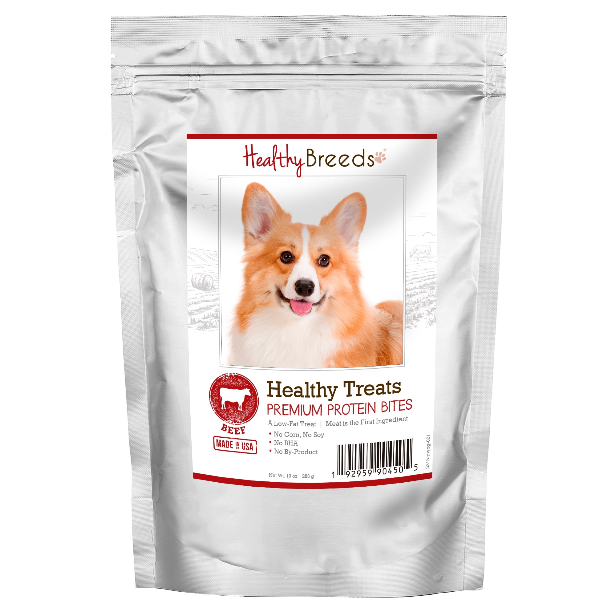 Healthy Breeds Pembroke Welsh Corgi Healthy Treats Premium Protein Bites Beef 10 oz