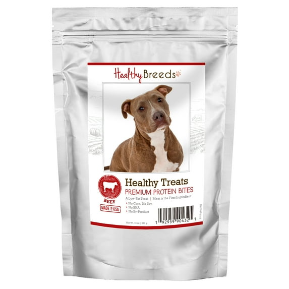 Healthy Breeds Pit Bull Healthy Treats Premium Protein Bites Beef 10 oz