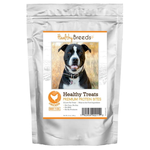 Healthy Breeds Pit Bull Healthy Treats Premium Protein Bites Chicken Dog Treats 10 oz