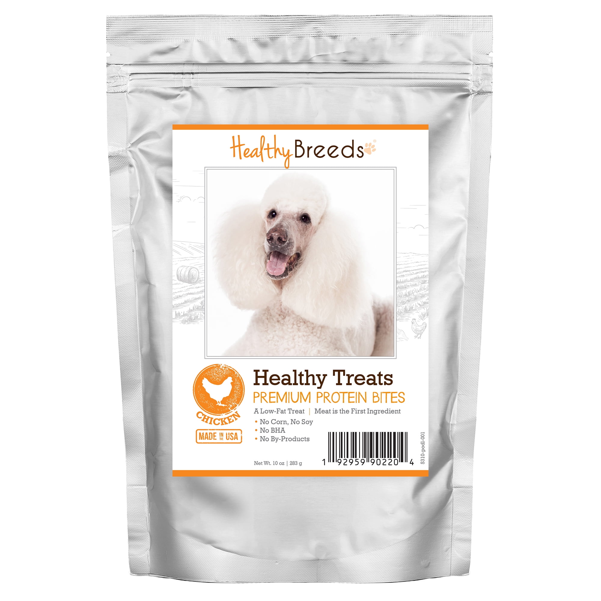 Healthy Breeds Poodle Healthy Treats Premium Protein Bites Chicken Dog