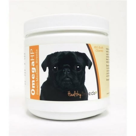 Healthy Breeds Pug Omega HP Fatty Acid Skin and Coat Support Soft Chews