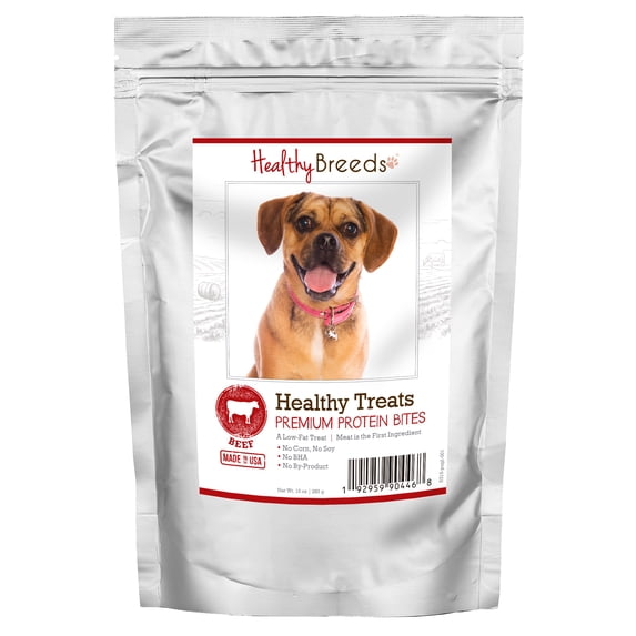 Healthy Breeds Puggle Healthy Treats Premium Protein Bites Beef 10 oz