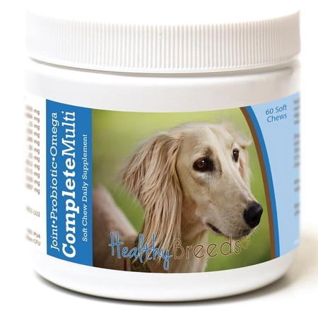 Healthy Breeds 192959008913 Saluki all in one Multivitamin Soft Chew - 60 Count