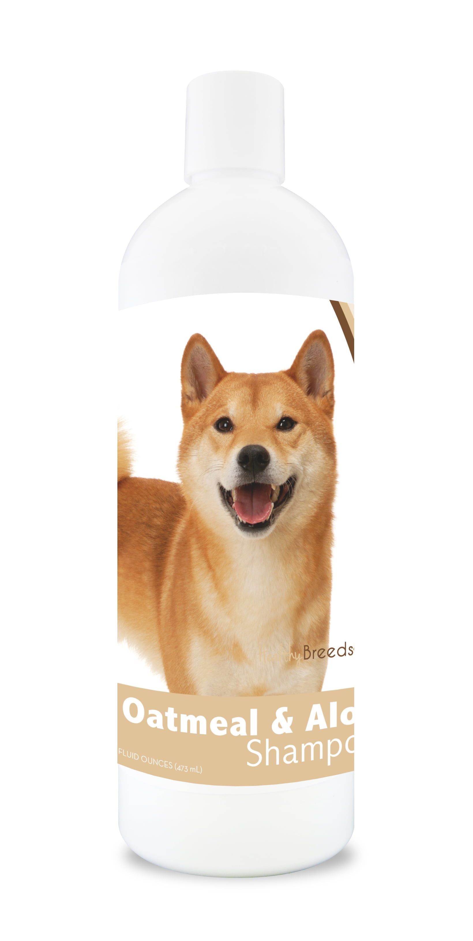 Healthy Breeds Shiba Inu Oatmeal Dog Shampoo with Aloe 16 oz Mild & Gentle for Sensitive Skin - Hypoallergenic Formula & pH Balanced