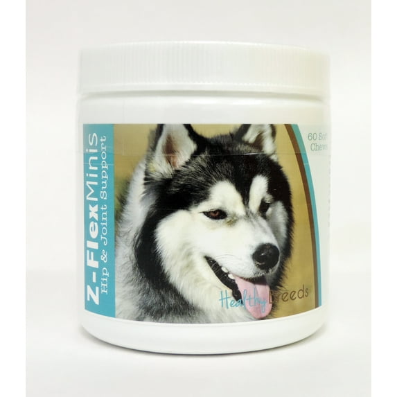 Healthy Breeds Siberian Husky Z-Flex Minis Hip & Joint Support Soft Chews 60 Count