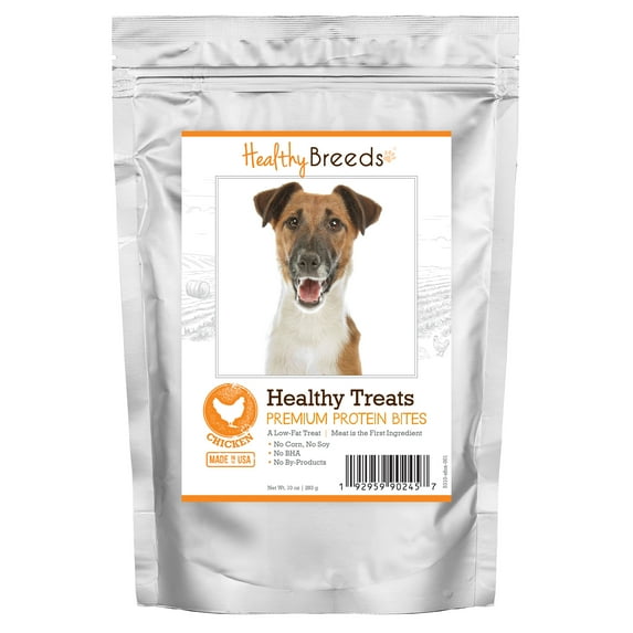 Healthy Breeds Smooth Fox Terrier Healthy Treats Premium Protein Bites Chicken Dog Treats 10 oz