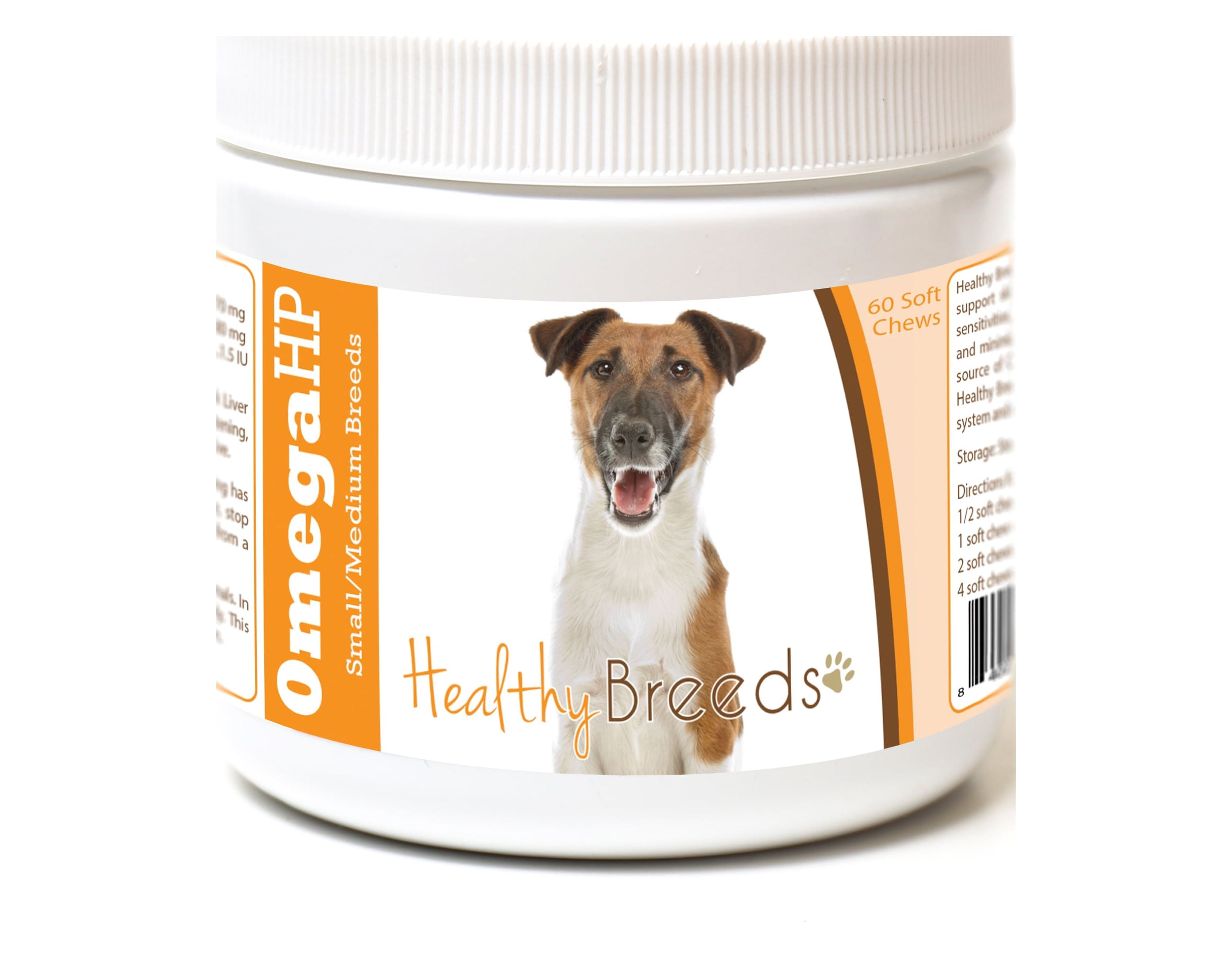 Healthy Breeds Smooth Fox Terrier Omega HP Fatty Acid Skin and Coat Support Soft Chews