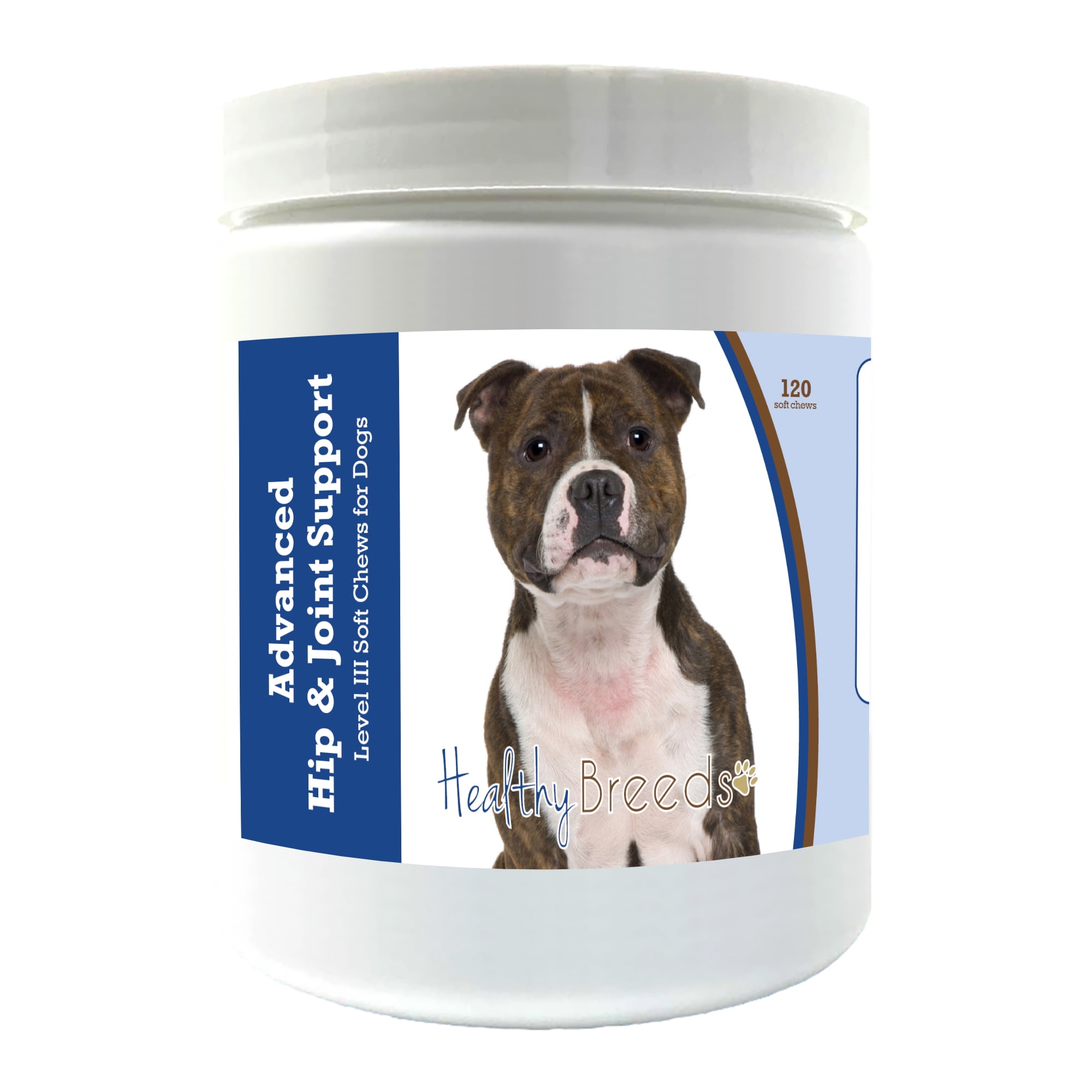 Healthy Breeds Staffordshire Bull Terrier Advanced Hip & Joint Support Level III Soft Chews for Dogs 120 Count