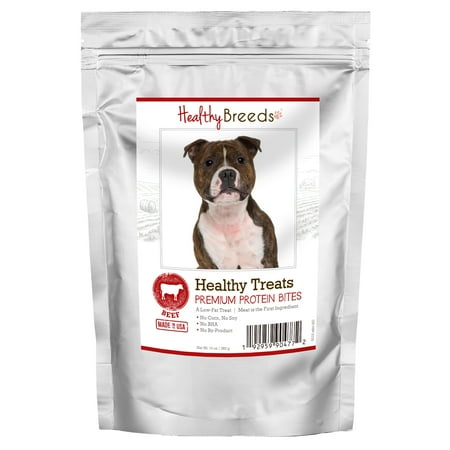 Healthy Breeds Staffordshire Bull Terrier Healthy Treats Premium Protein Bites Beef 10 oz