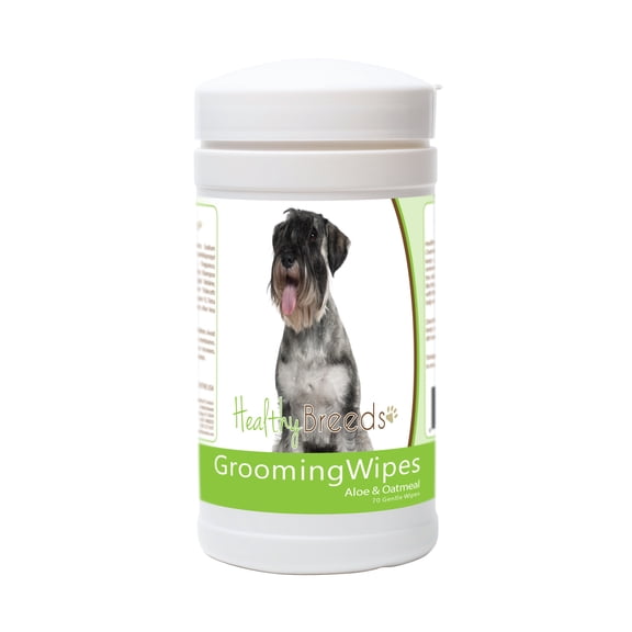 Healthy Breeds Standard Schnauzer Grooming Wipes 70 Count