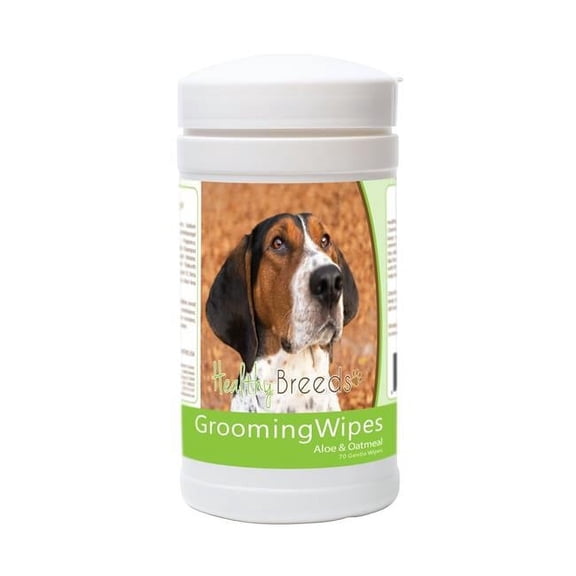 Healthy Breeds Treeing Walker Coonhound Grooming Wipes 70 Count