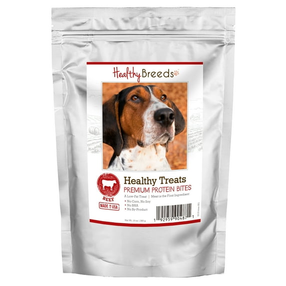 Healthy Breeds Treeing Walker Coonhound Healthy Treats Premium Protein Bites Beef 10 oz