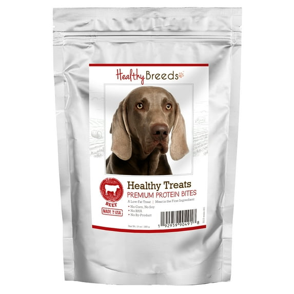 Healthy Breeds Weimaraner Healthy Treats Premium Protein Bites Beef 10 oz