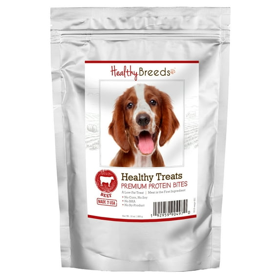 Healthy Breeds Welsh Springer Spaniel Healthy Treats Premium Protein Bites Beef 10 oz