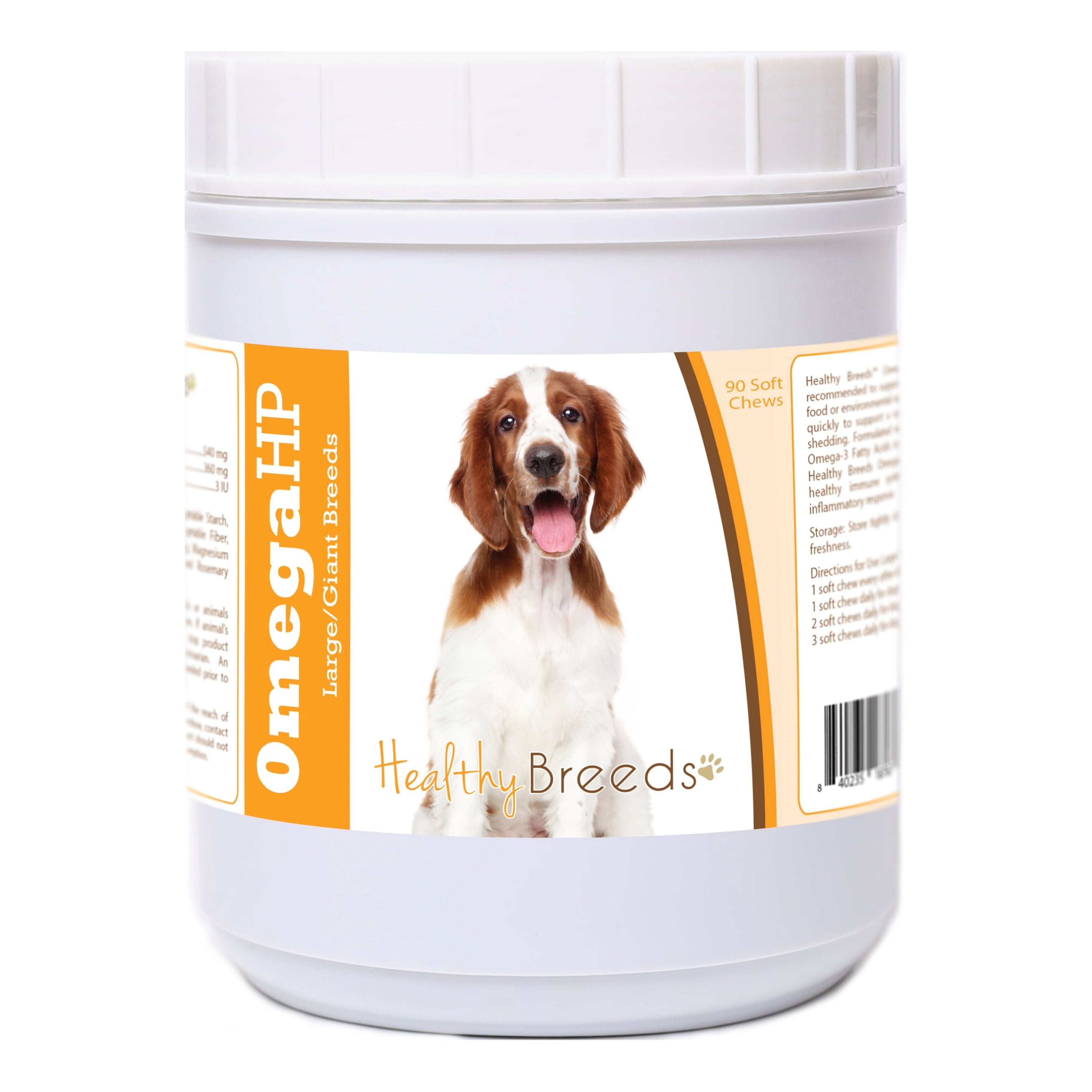 Healthy Breeds Welsh Springer Spaniel Omega HP Fatty Acid Skin and Coat Support Soft Chews