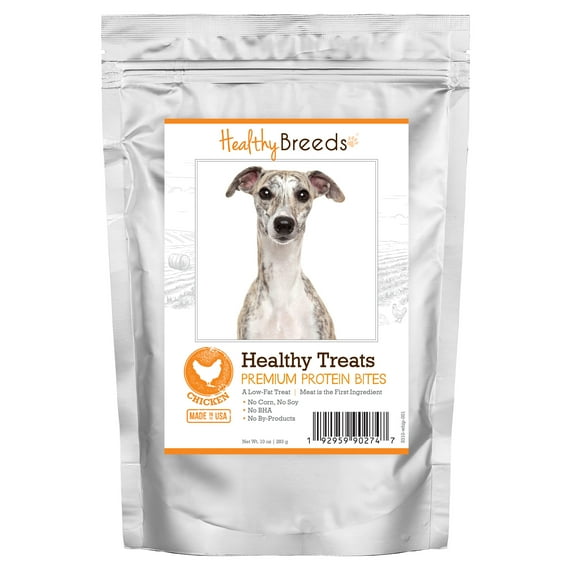 Healthy Breeds Whippet Healthy Treats Premium Protein Bites Chicken Dog Treats 10 oz